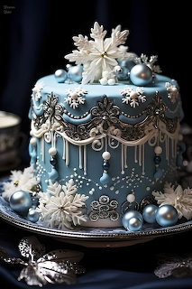 Cake blue
