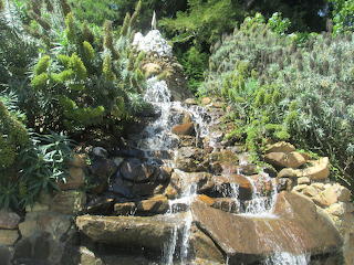 slim water fall