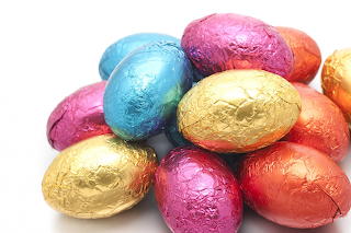 Easter egg pile