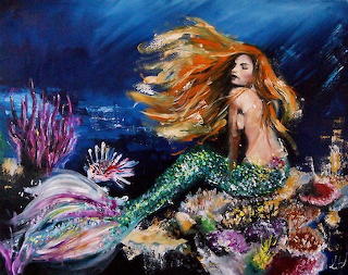green mermaid