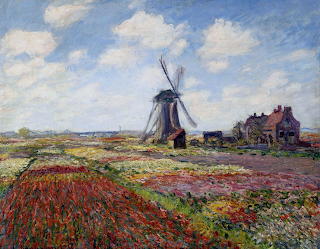 Claude Monet - Champs de tulipes en Hollande