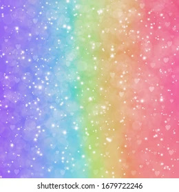 Ombré sparkle rainbow