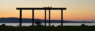 Chambers Bay silhouette