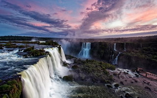 Water falls