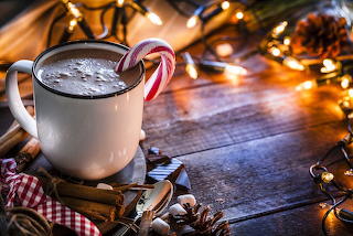 Christmas hot chocolate drink