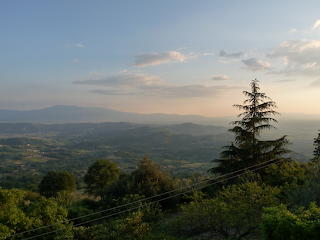 Evening valley view