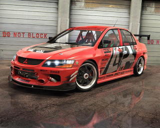 Mitsubishi Evo red