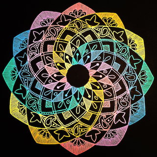 Mandala on Black