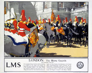 London, The Horse Guards LMS poster